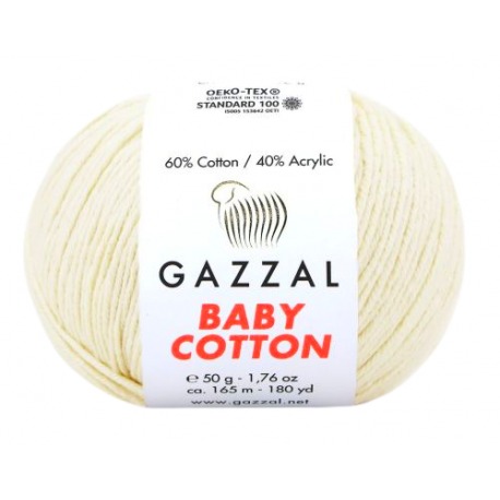 Gazzal Baby Cotton ekri 3437