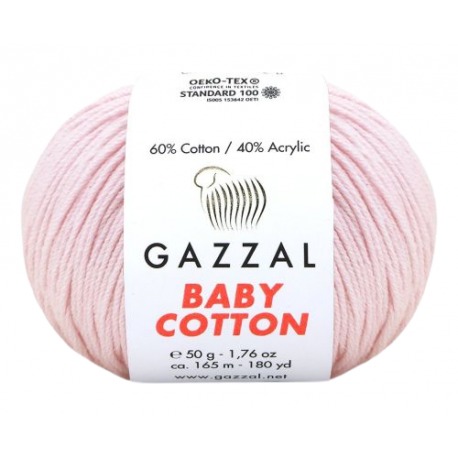 Gazzal Baby Cotton pastelowy róż 3411