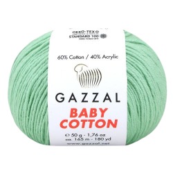 Gazzal Baby Cotton miętowy 3425