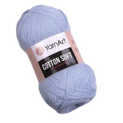 YarnArt Cotton Soft 75 jasny niebieski