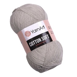 YarnArt Cotton Soft 49 popielaty