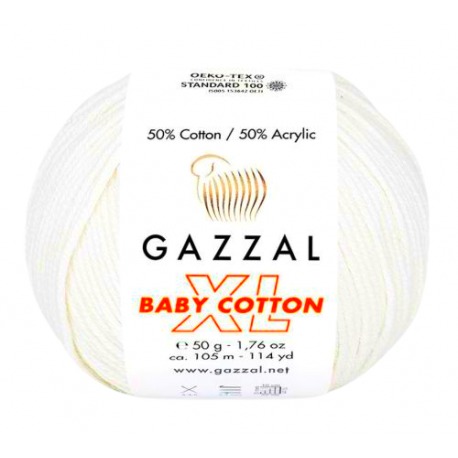 Gazzal Baby Cotton XL 3410 ekri