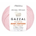 Gazzal Baby Cotton XL 3411 pudrowy róż