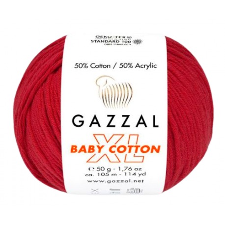 Gazzal Baby Cotton XL 3439 czerwony