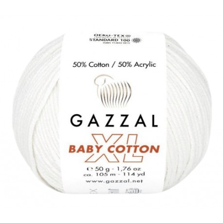 Gazzal Baby Cotton XL 3432 biały