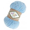Alize Cotton Gold Tweed 40 błękitny