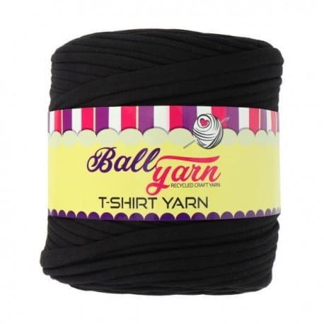 T-shirt Yarn Ball Yarn czarny