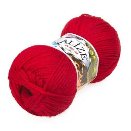 Alize Burcum Klasik 106 czerwony