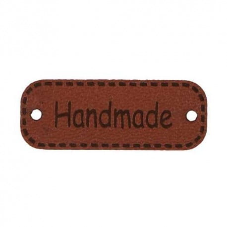 Naszywka skórzana Hand Made 182 10x30mm