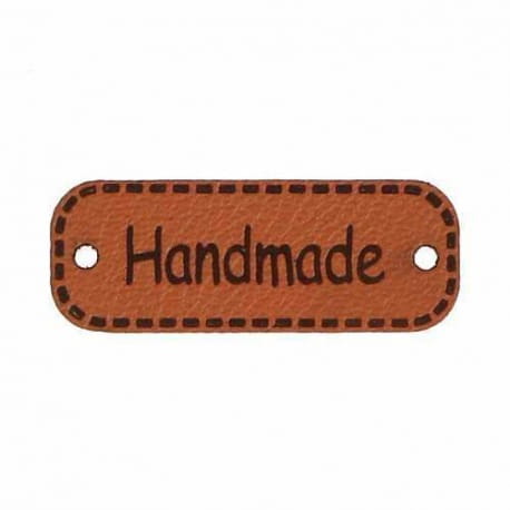 Naszywka skórzana Hand Made 183 10x30mm