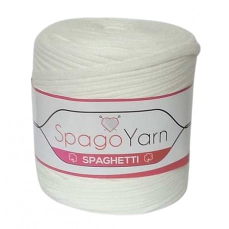 Spaghetti Spago Yarn biały