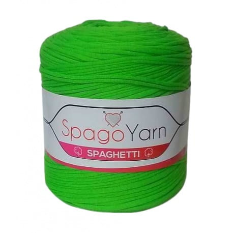 Spaghetti Spago Yarn neonowy zielony