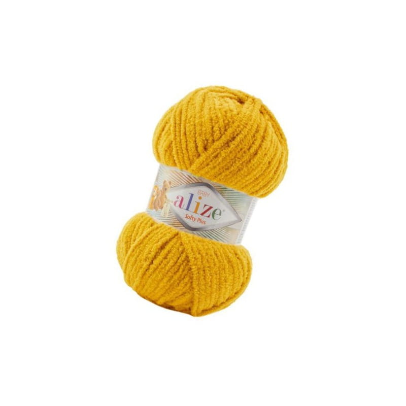 Alize Softy Plus 02 musztardowy