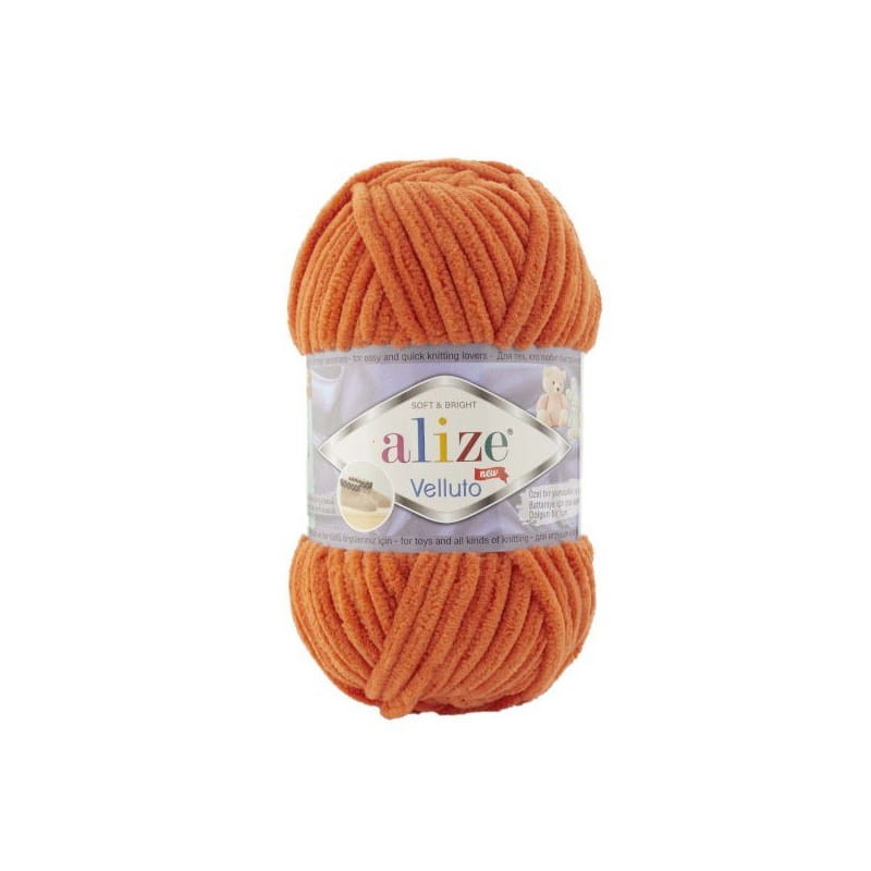 Alize Velluto 06 pomarańczowy