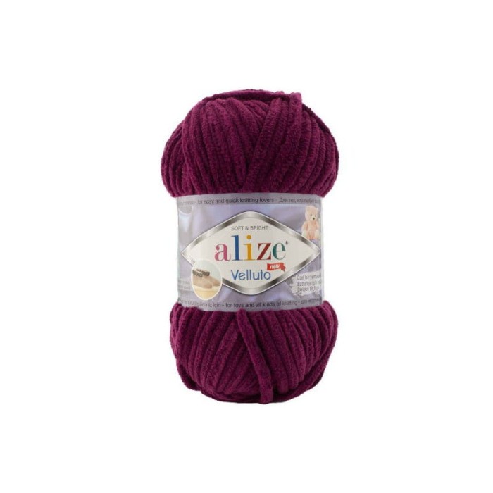 Alize Velluto 111 śliwka