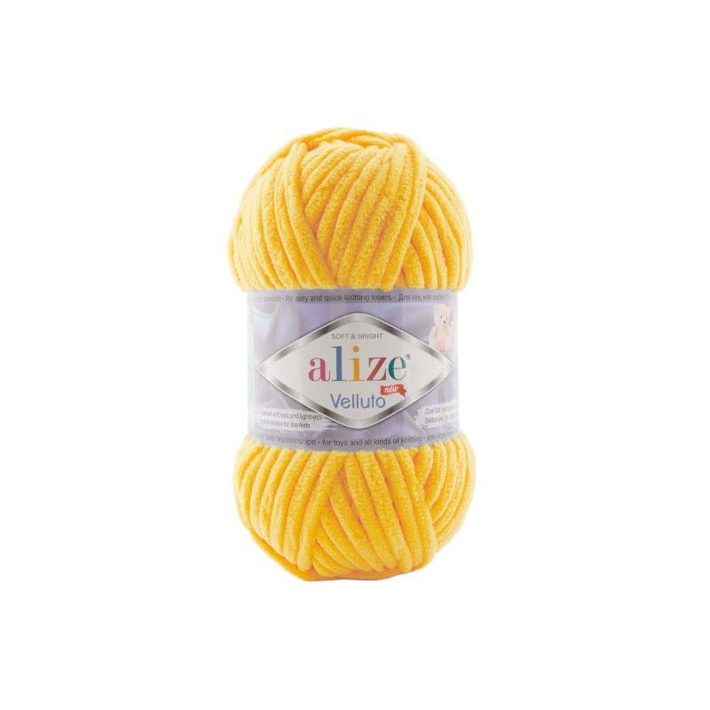Alize Velluto 216 żółty