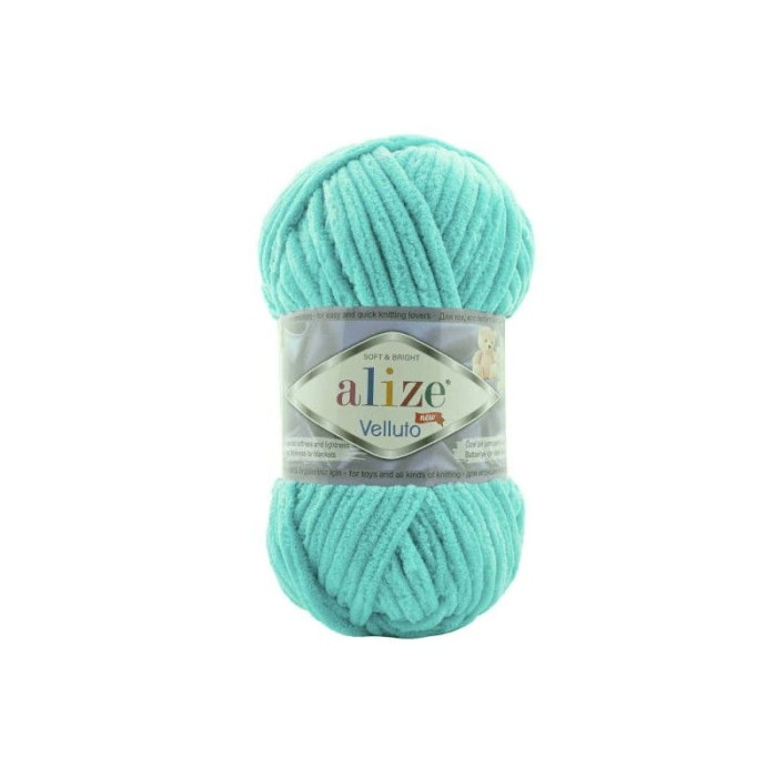 Alize Velluto 490 turkusowy