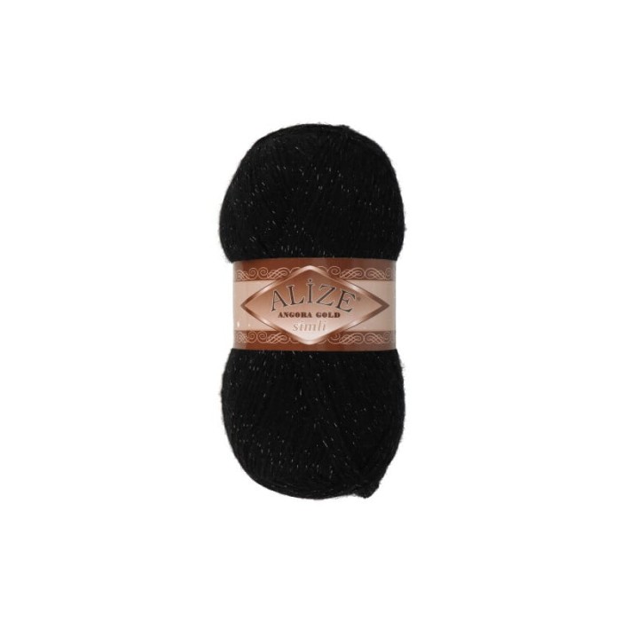 Alize Angora Gold Simli 60 czarny