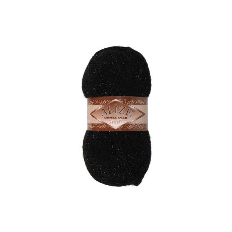 Alize Angora Gold Simli 60 czarny