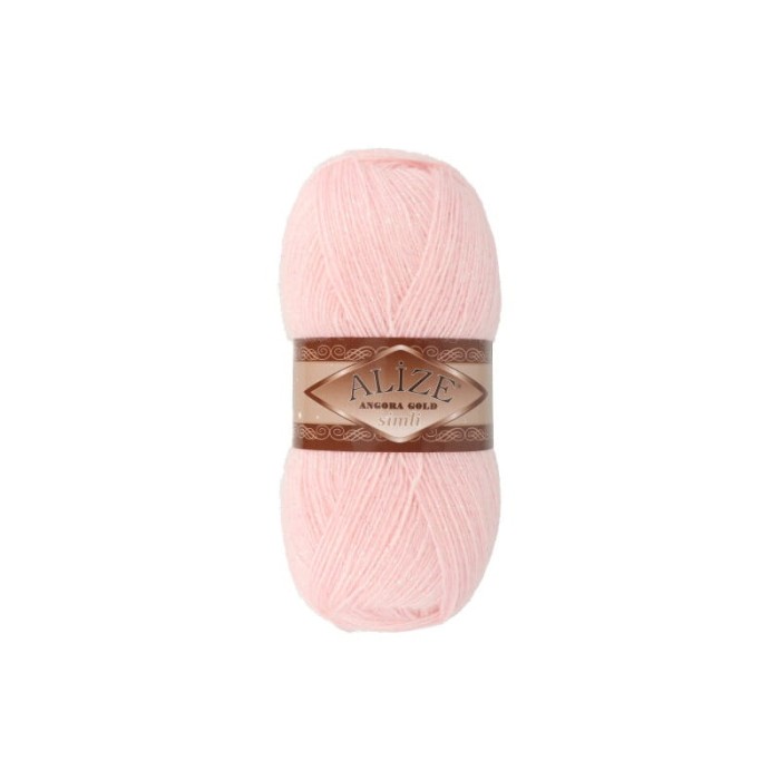 Alize Angora Gold Simli 271 jasny różowy