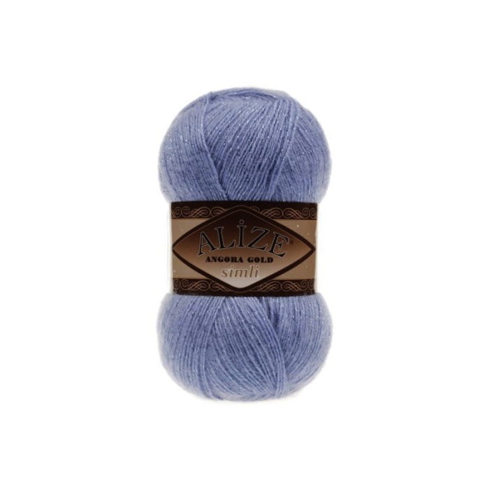 Alize Angora Gold Simli 40 niebieski