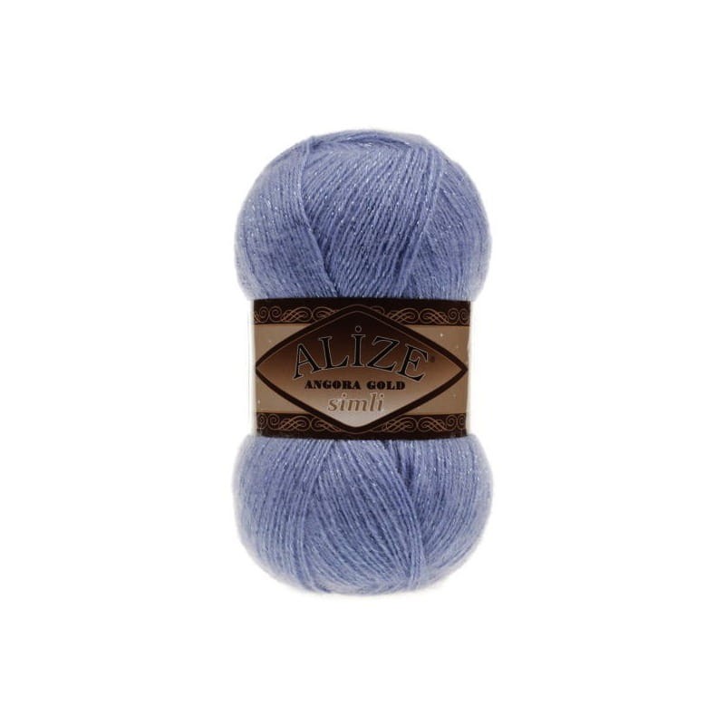 Alize Angora Gold Simli 40 niebieski