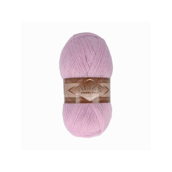 Alize Angora Gold Simli 27 lila róż