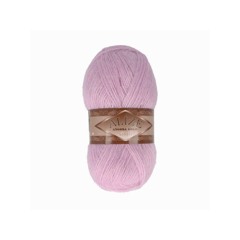 Alize Angora Gold Simli 27 lila róż