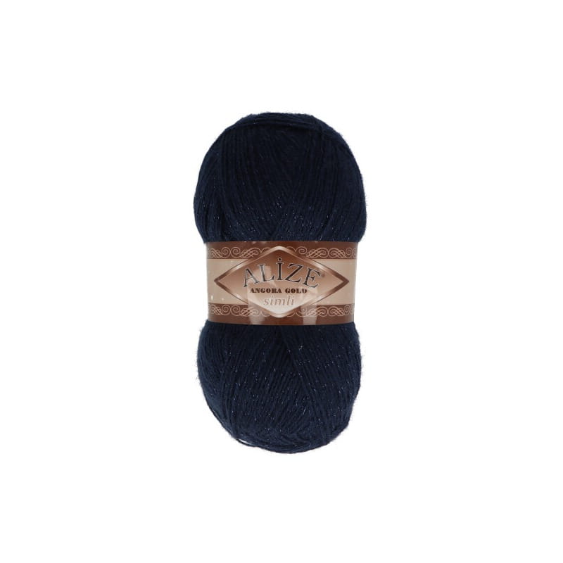 Alize Angora Gold Simli 58 granatowy