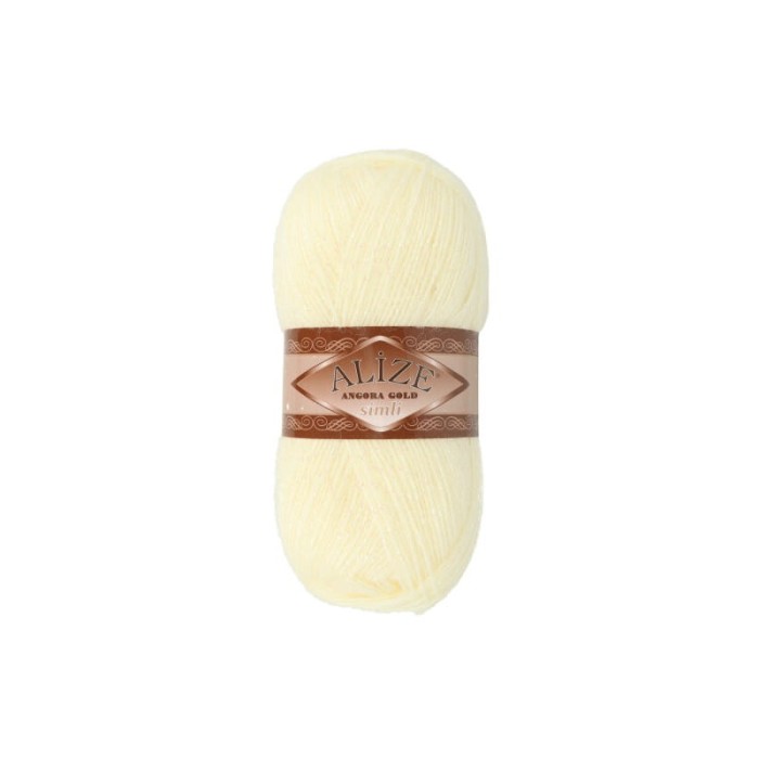 Alize Angora Gold Simli 01 krem