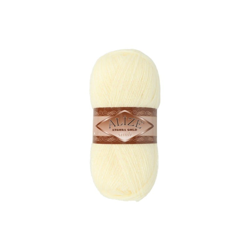 Alize Angora Gold Simli 01 krem