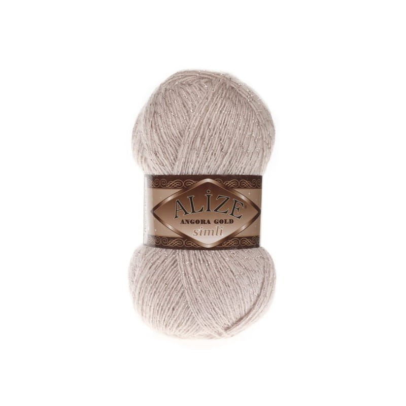 Alize Angora Gold Simli 506 chłodny beż