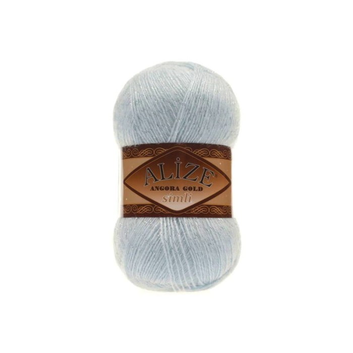 Alize Angora Gold Simli 514 błękitny