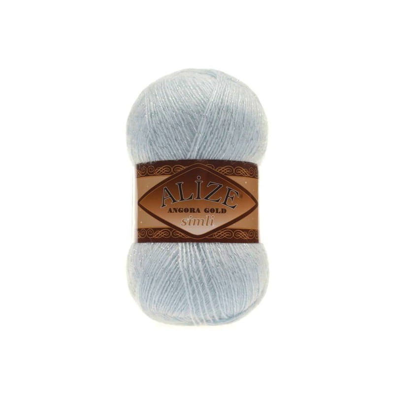 Alize Angora Gold Simli 514 błękitny