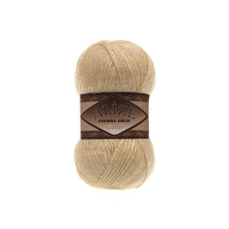 Alize Angora Gold Simli 95 ciepły beż