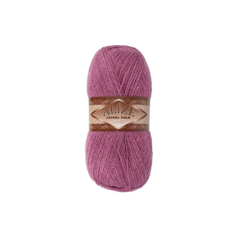 Alize Angora Gold Simli 28 fioletowy