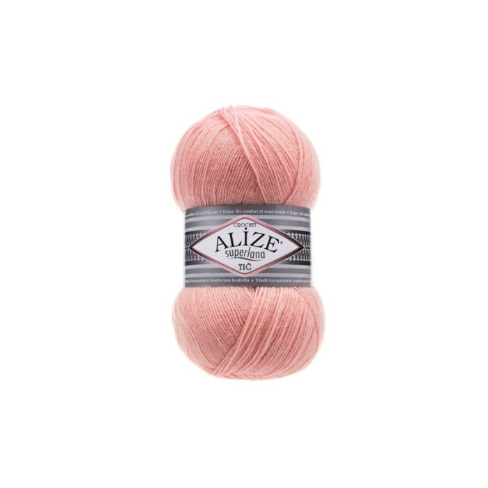Alize Superlana TIG Crochet 363 jasny różowy