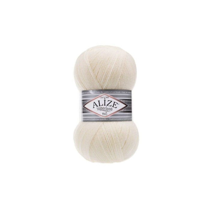 Alize Superlana TIG Crochet 62 ekri