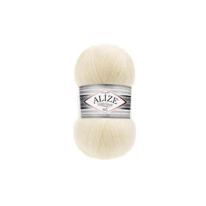 Alize Superlana TIG Crochet 01 krem