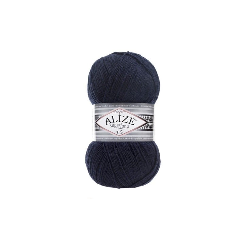 Alize Superlana TIG Crochet 58 granatowy