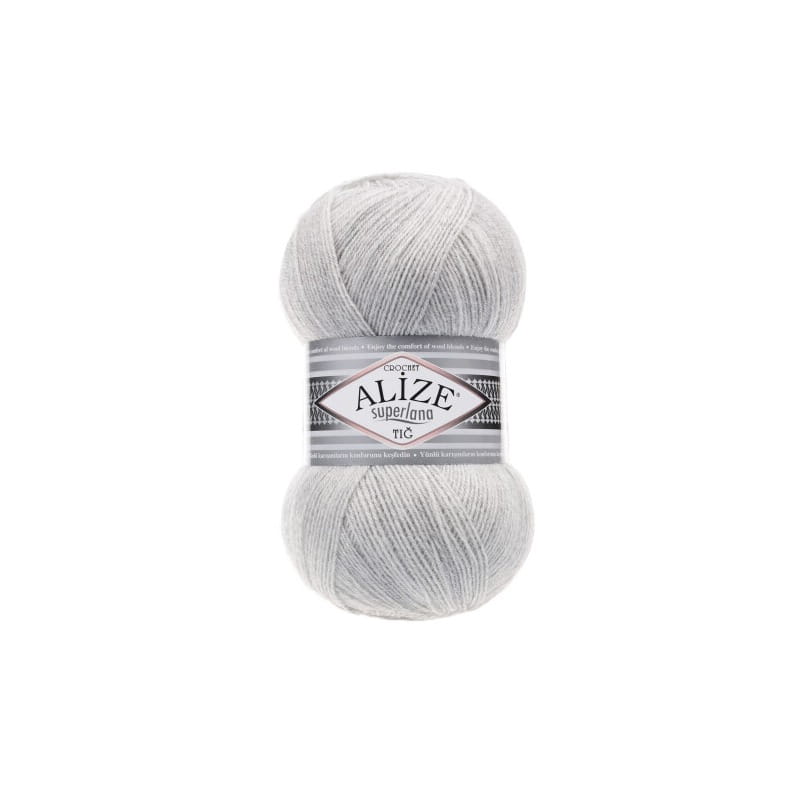 Alize Superlana TIG Crochet 208 popiel