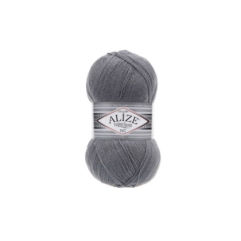 Alize Superlana TIG Crochet 87 stalowy