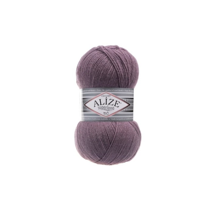Alize Superlana TIG Crochet 312 ciemny wrzos