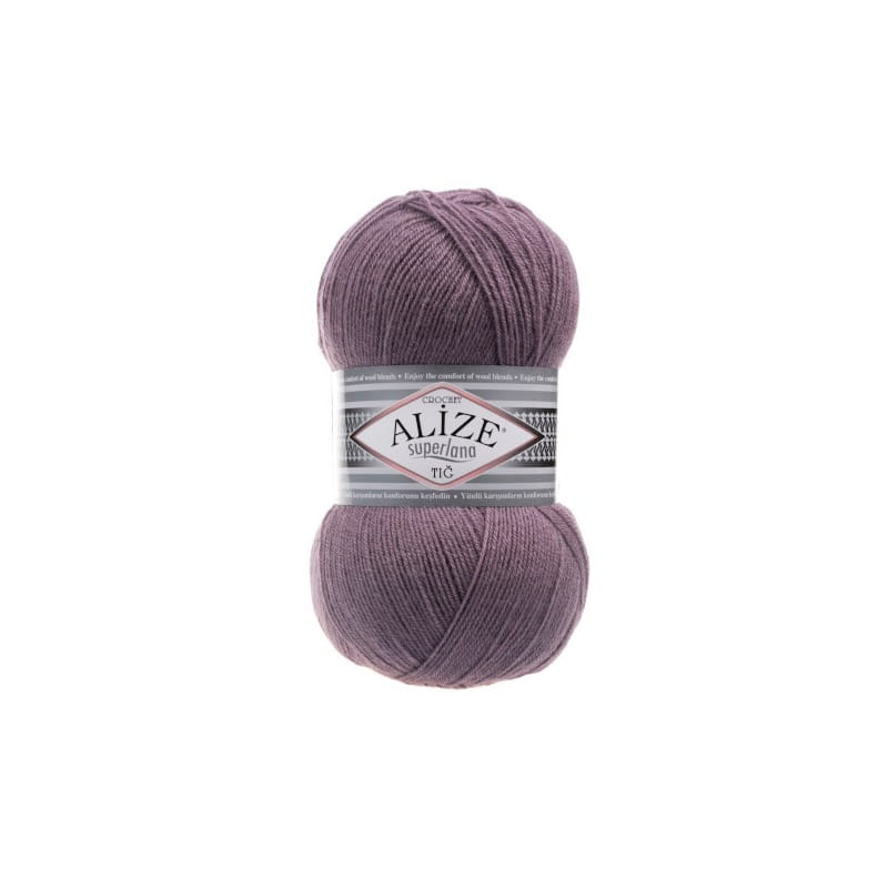 Alize Superlana TIG Crochet 312 ciemny wrzos