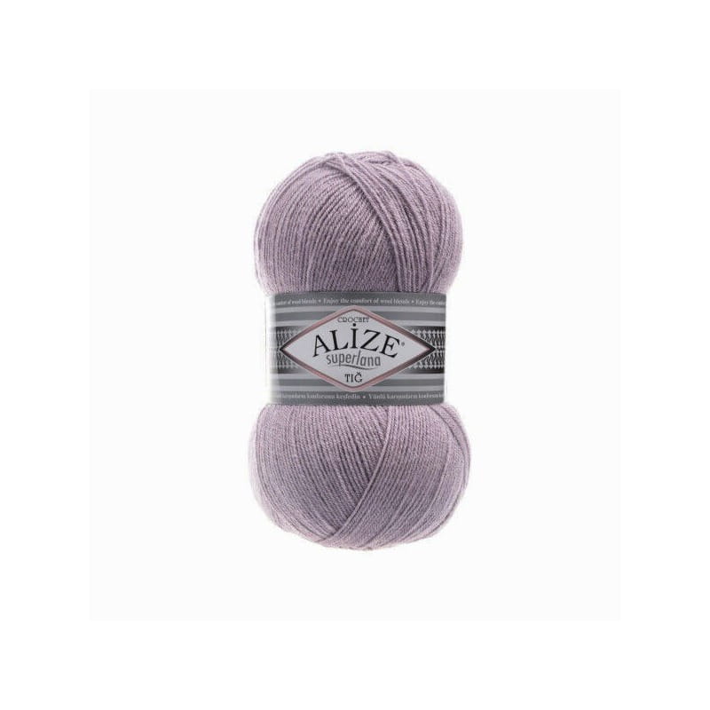 Alize Superlana TIG Crochet 505 jasny fiolet