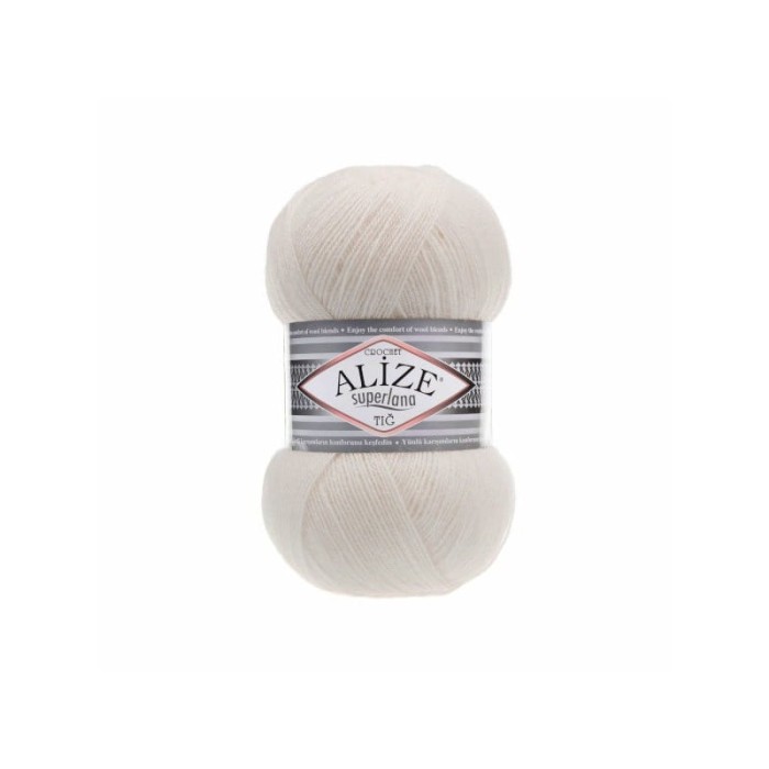 Alize Superlana TIG Crochet 599 perłowy