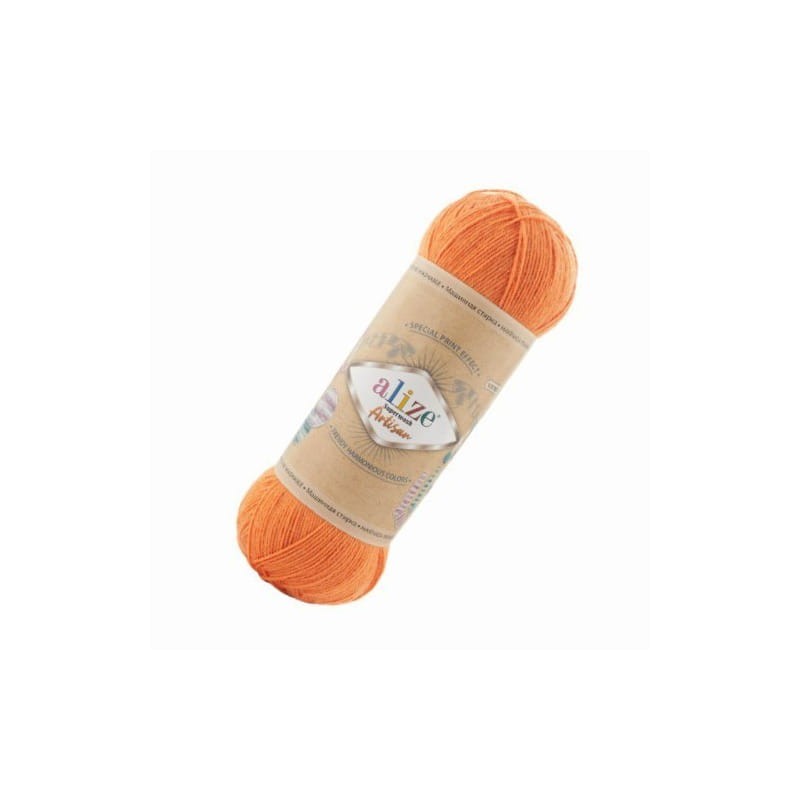 Alize Artisan 336 pomarańczowy