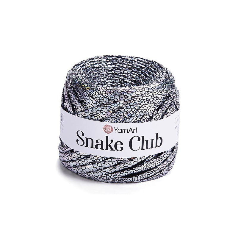 YarnArt Snake Club 5105 srebrny