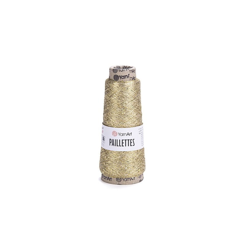 YarnArt Paillettes 8002 złoty