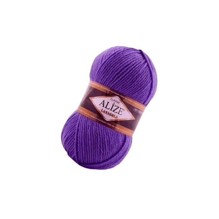 Alize Lanagold 851 ciemny fiolet